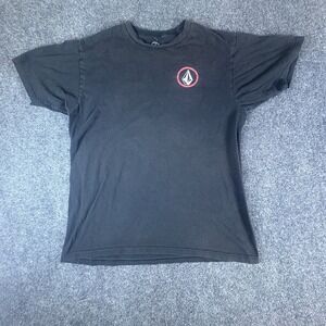 Volcom Stone 1991 T Shirt Mens Large Black 100% Cotton Graphic Casual Crewneck